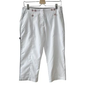 NWT N’Vo by Lanctot White Golf Crops / Capri